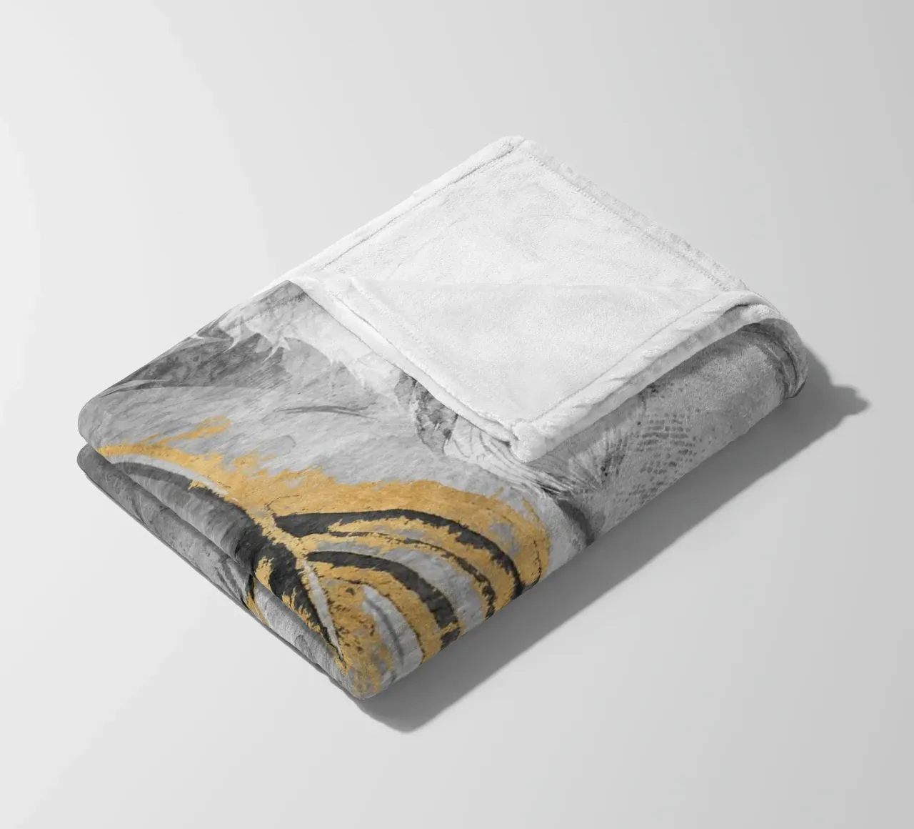 abstract art feathers coperta in pile da vintageshop