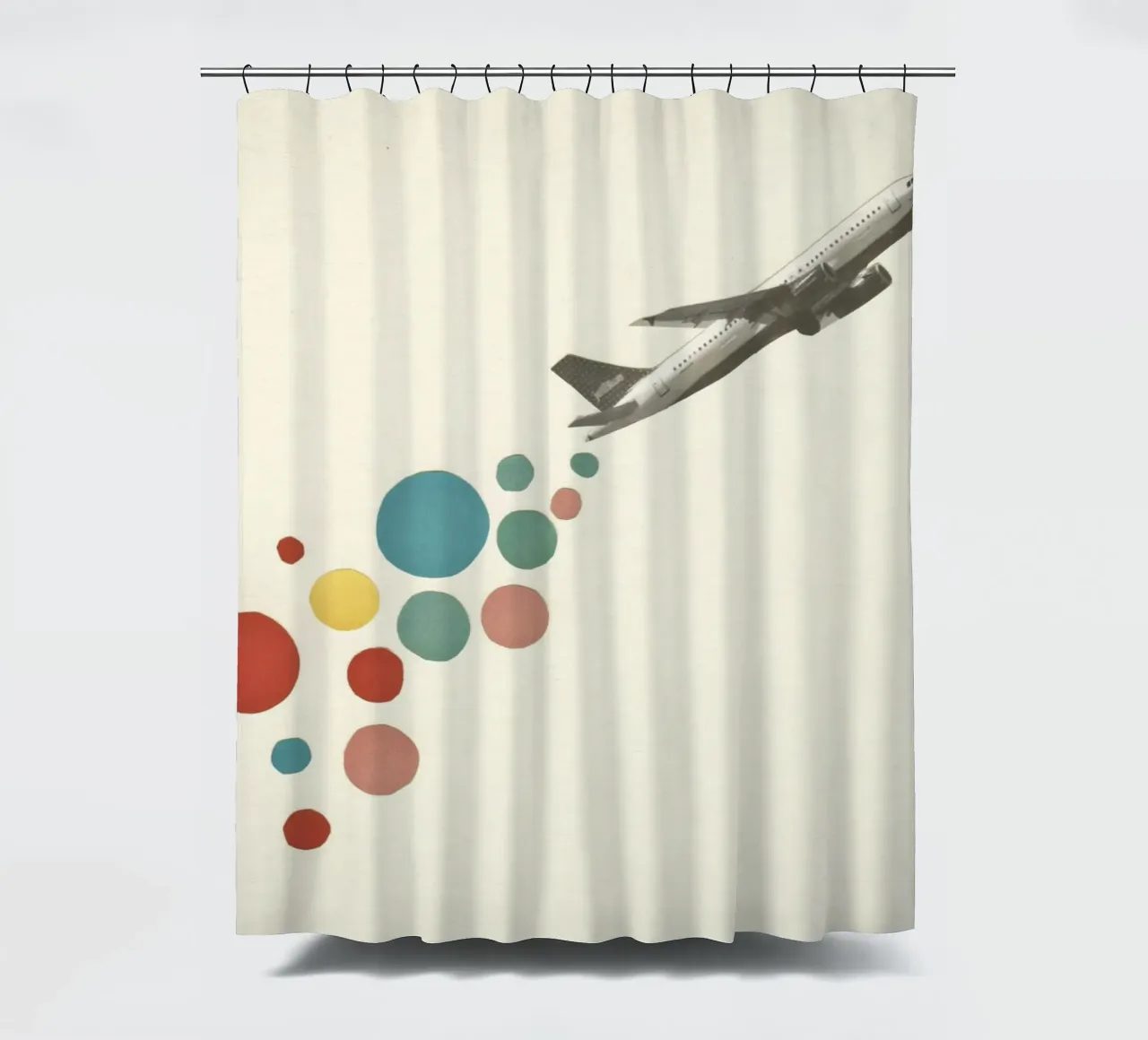 Partire con un aereo tenda da doccia da Cassia Beck Collage