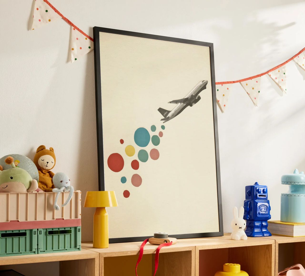Leaving on a Jet Plane poster by Cassia Beck Collage