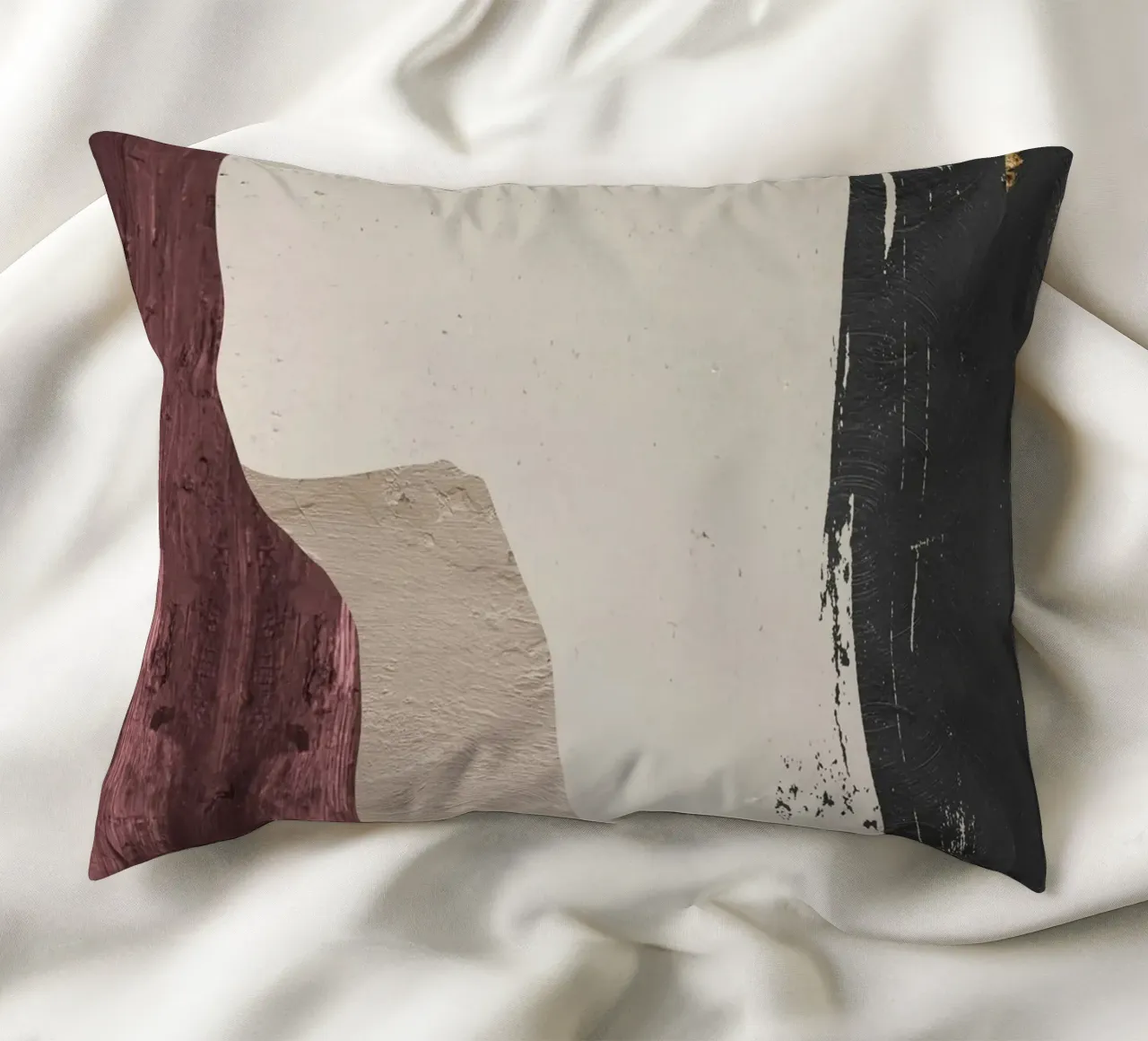 abstract art paints cuscino da vintageshop