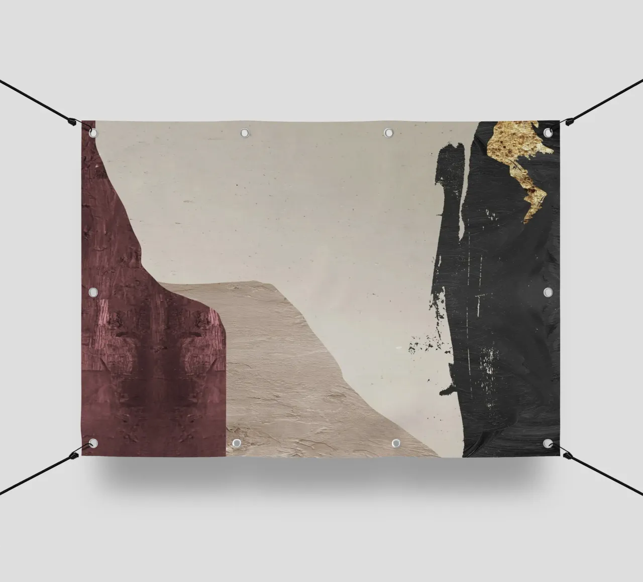 abstract art paints telo in pvc da vintageshop