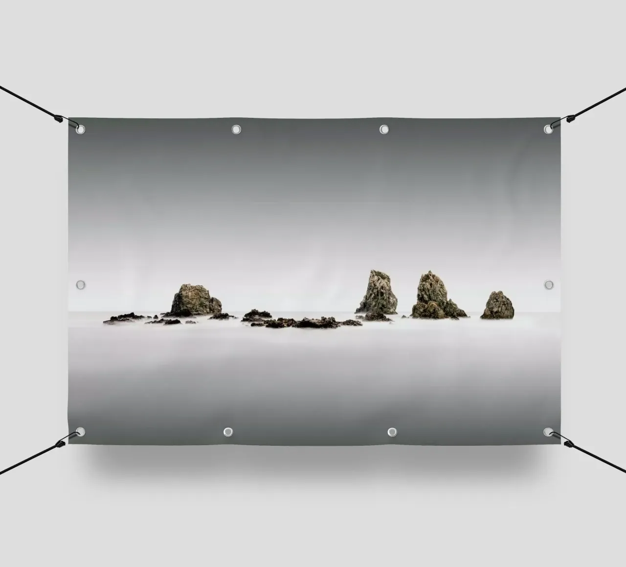 Japan Seastack Study III pvc cover by Michael J. Reibert