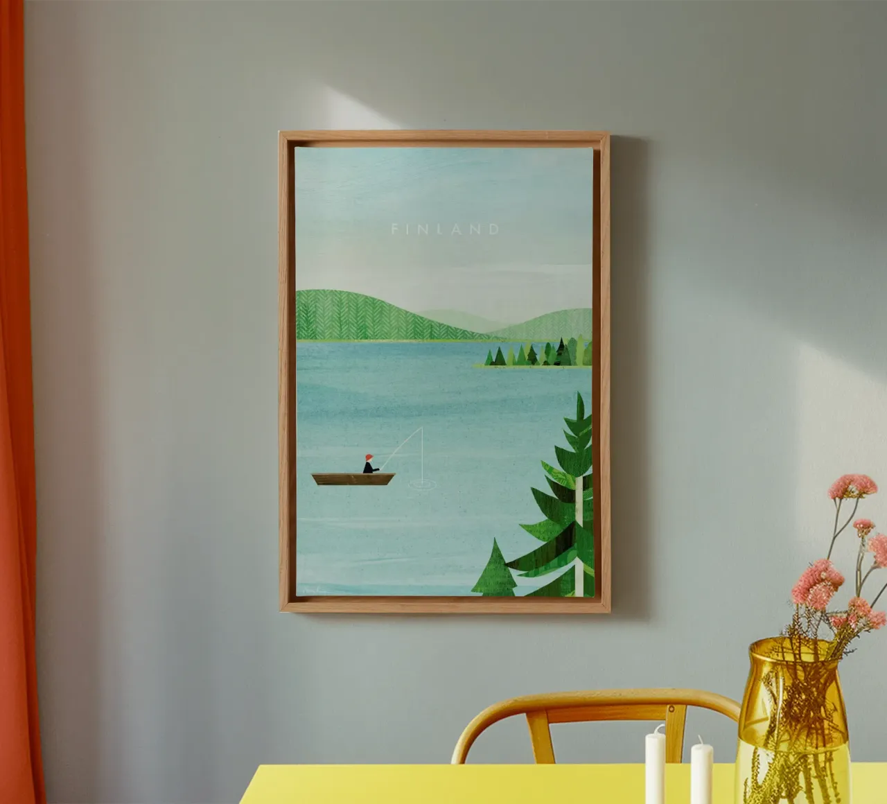 Finland tela con Cornice a cassetta da Henry Rivers