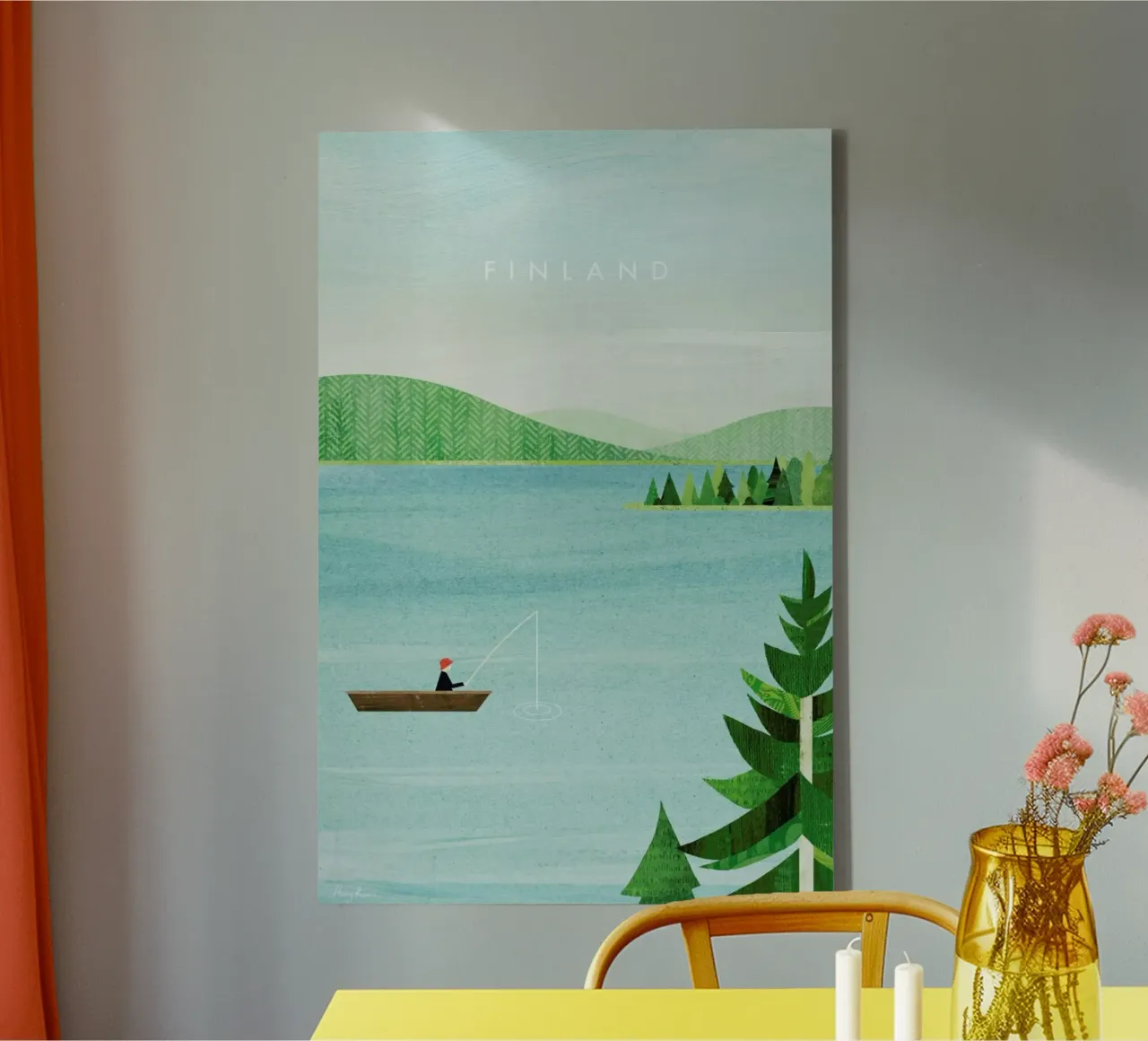 Finland tela con Cornice a cassetta da Henry Rivers