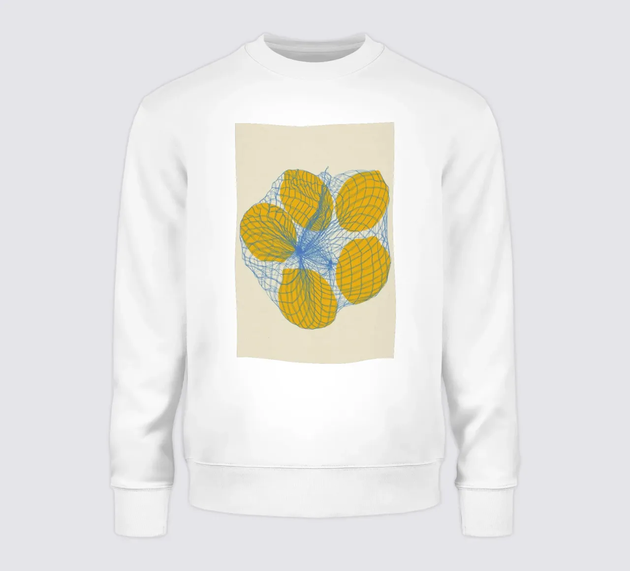 Cinque limoni in una borsa a rete felpa da Rosi Feist