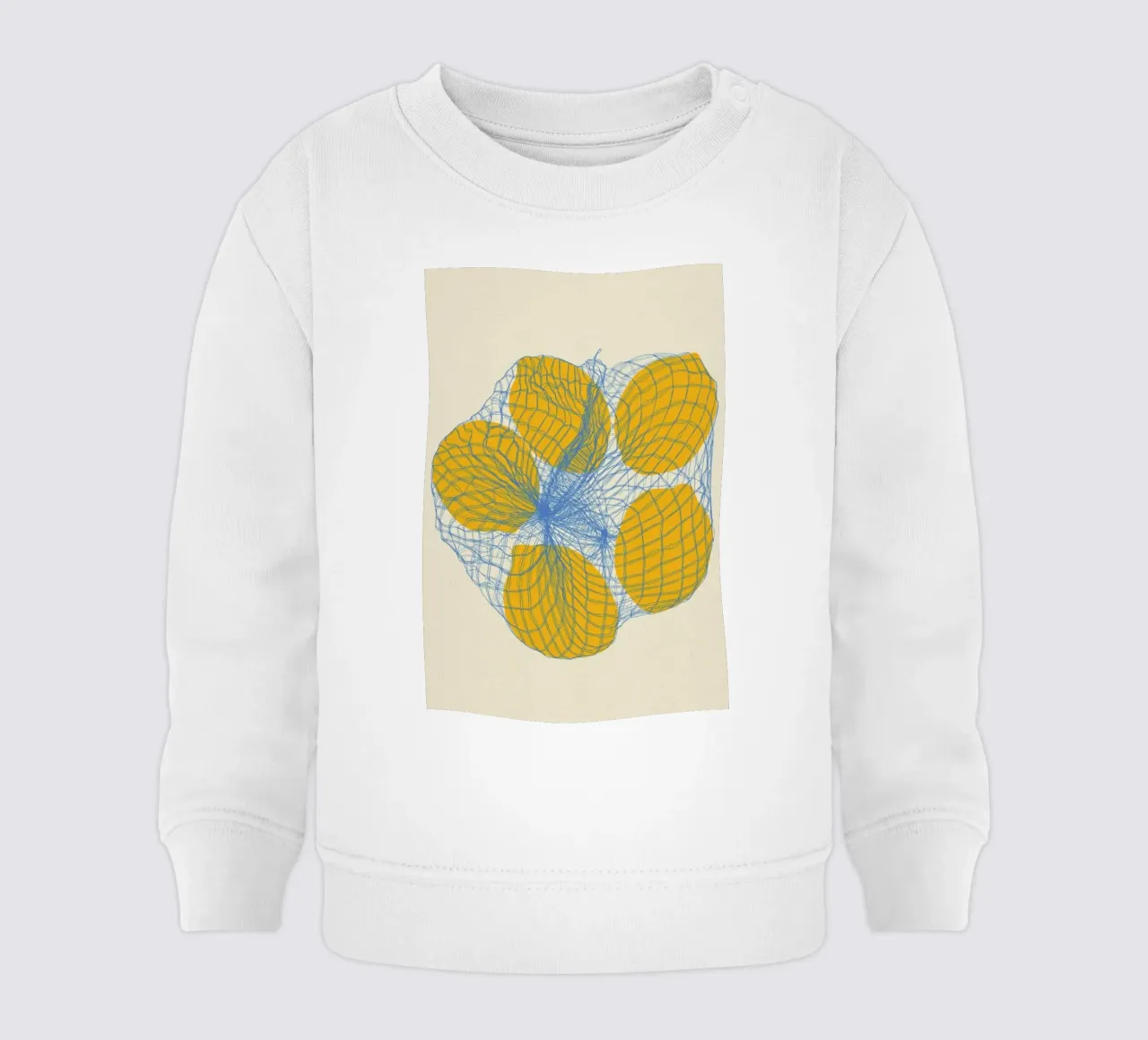 Cinque limoni in una borsa a rete felpa neonato da Rosi Feist