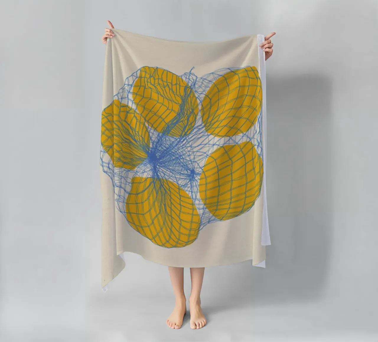 Five Lemons In A Net Bag telo mare da Rosi Feist