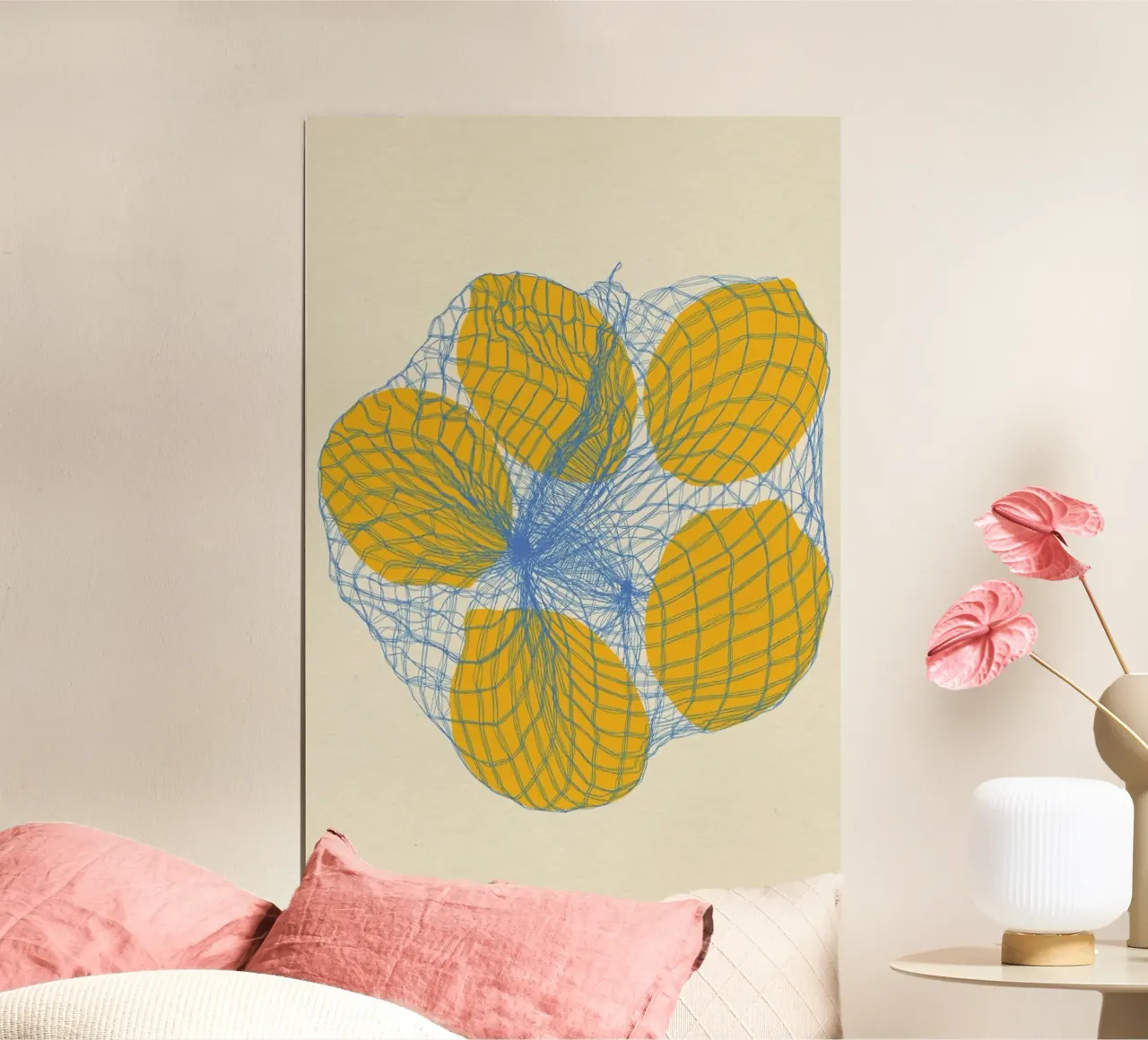 Five Lemons In A Net Bag Hahnemühle von Rosi Feist
