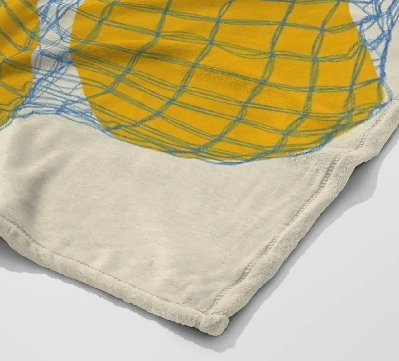 Five Lemons In A Net Bag fleece blanket by Rosi Feist