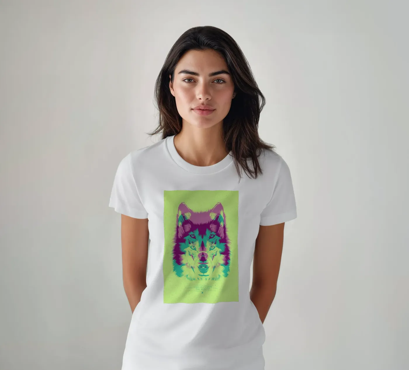 Wolf t-shirt da Cranio Dsgn