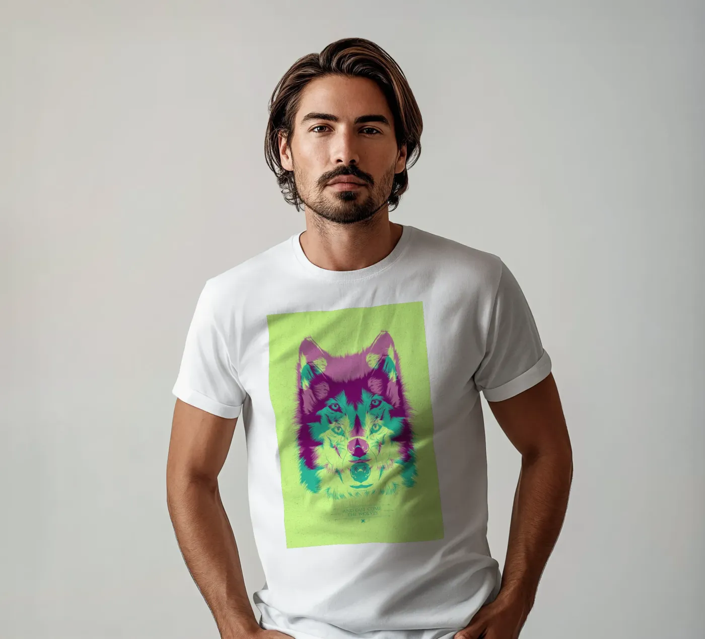 Wolf t-shirt da Cranio Dsgn