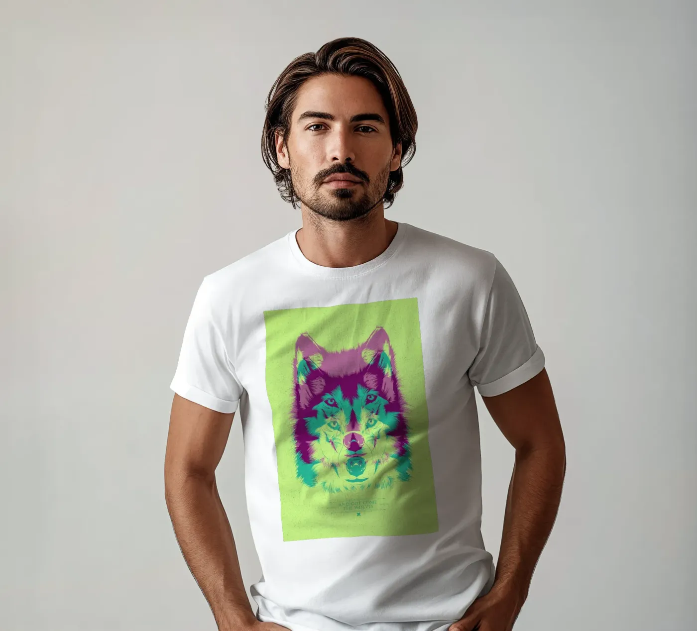 Wolf t-shirt da Cranio Dsgn