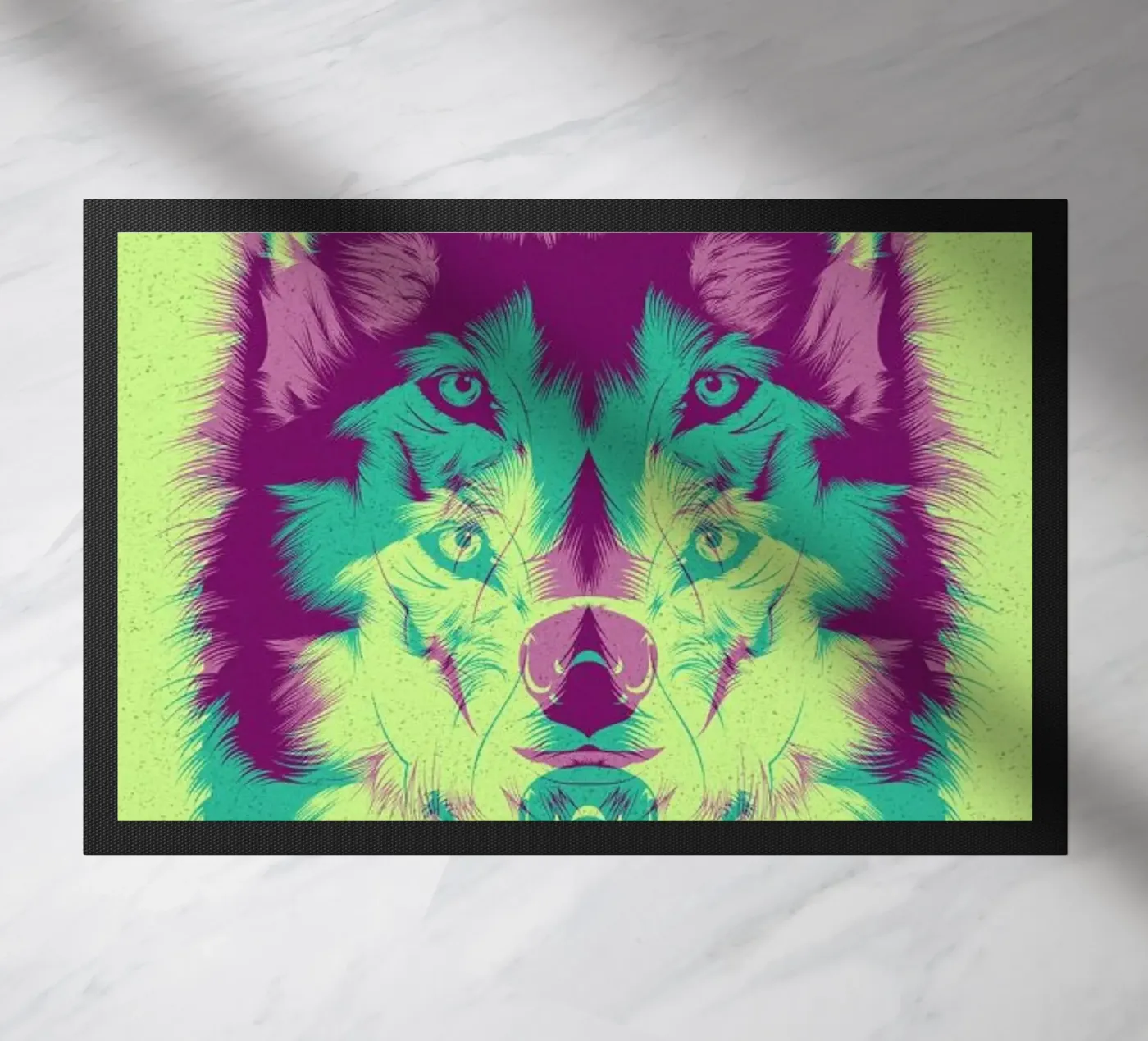 Wolf doormat by Cranio Dsgn