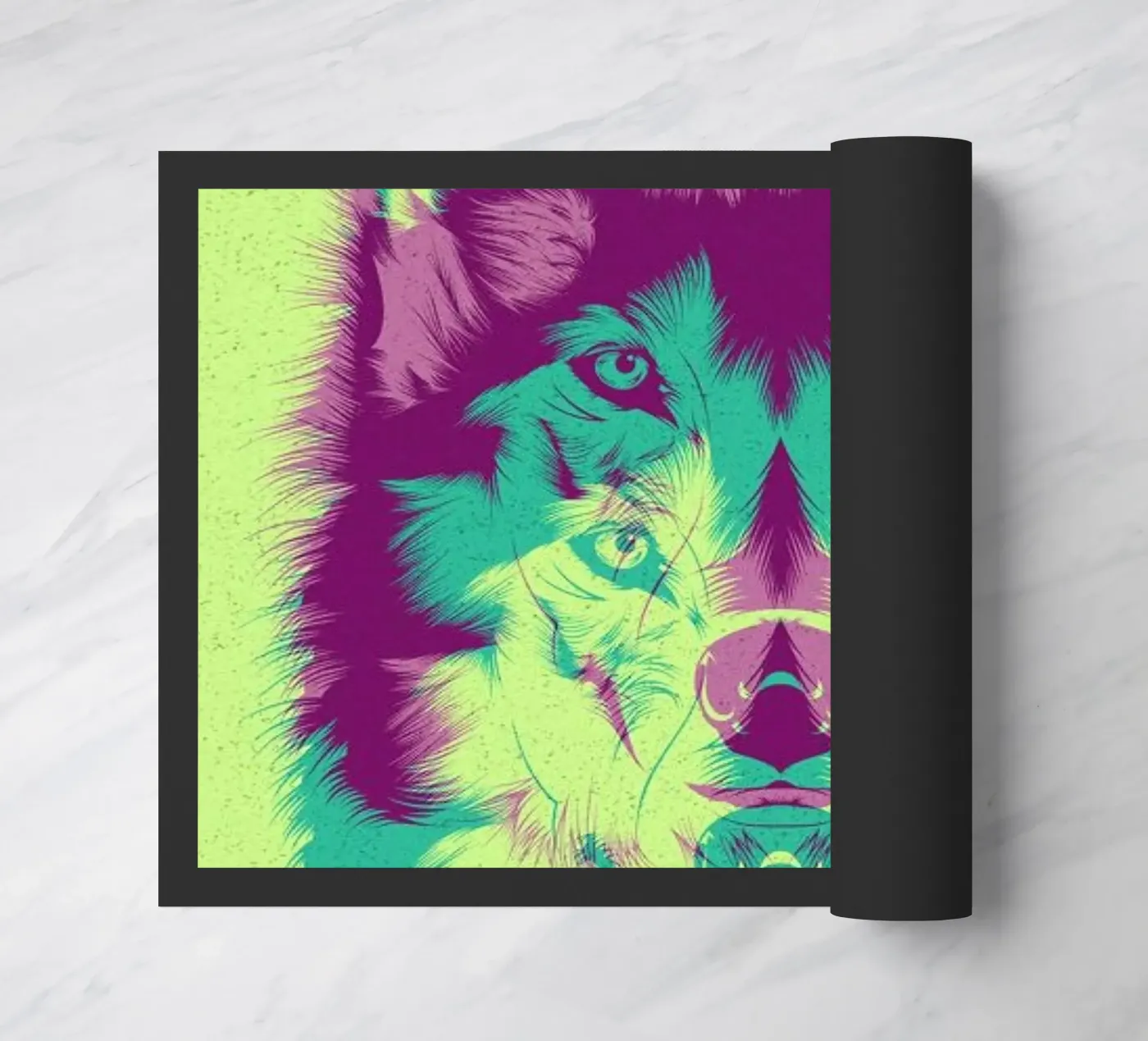 Wolf doormat by Cranio Dsgn