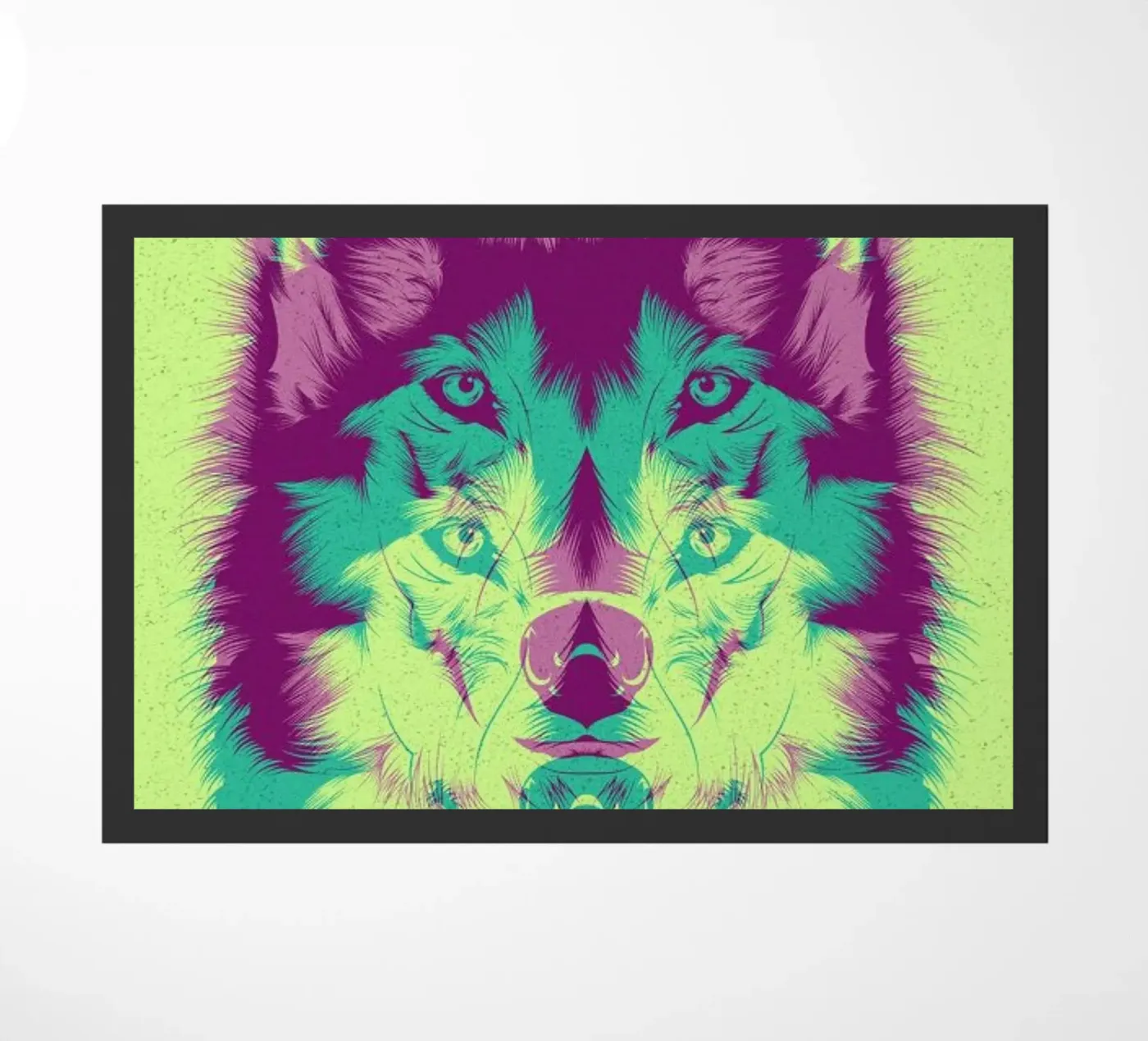 Wolf doormat by Cranio Dsgn