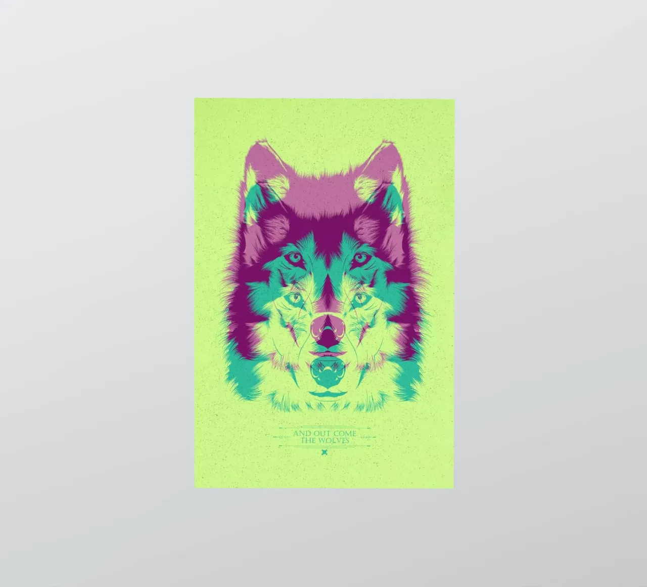 Wolf sticker van Cranio Dsgn