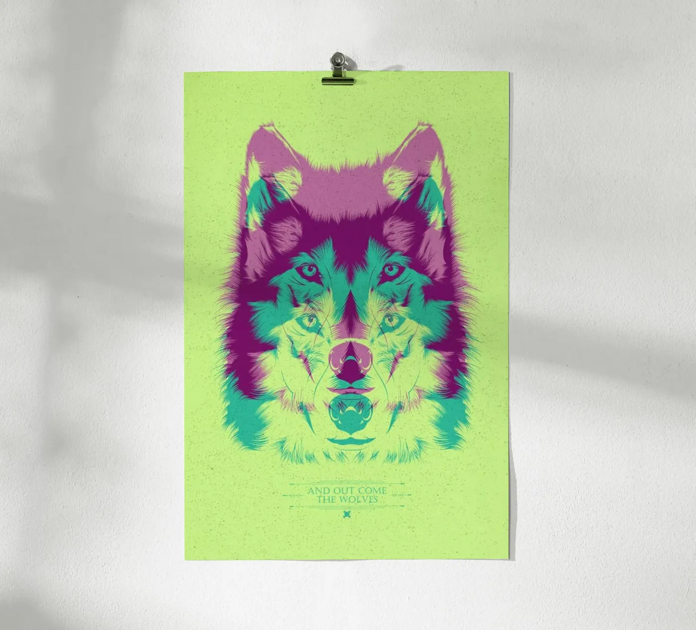 Wolf Poster von Cranio Dsgn