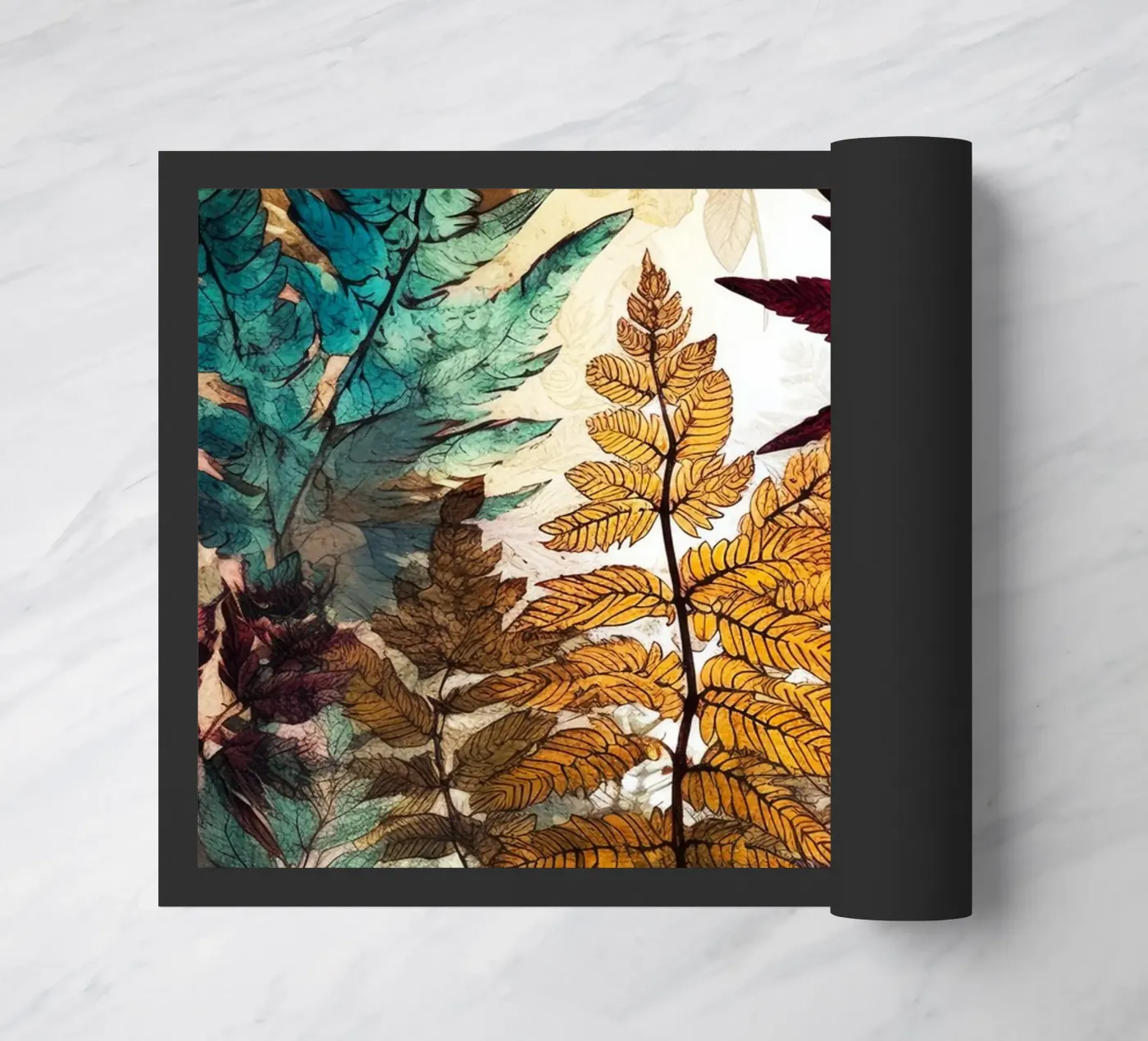 Ferns doormat by Lionmixart