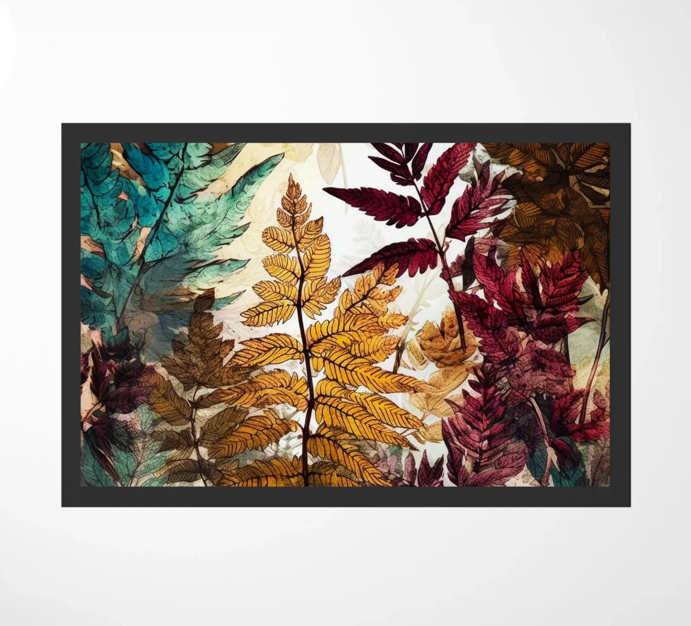 Ferns doormat by Lionmixart