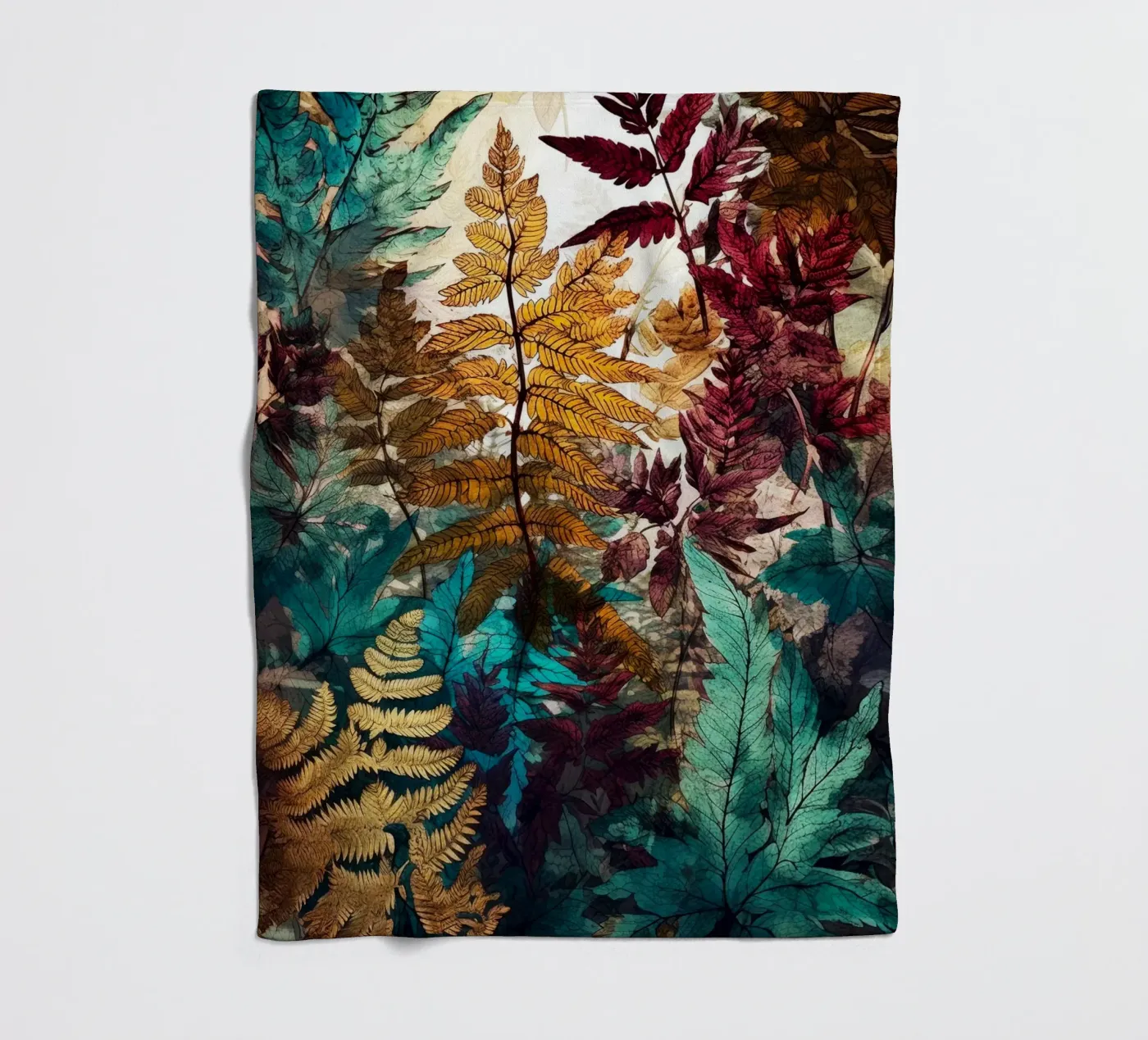 Ferns Fleecedecke von Lionmixart