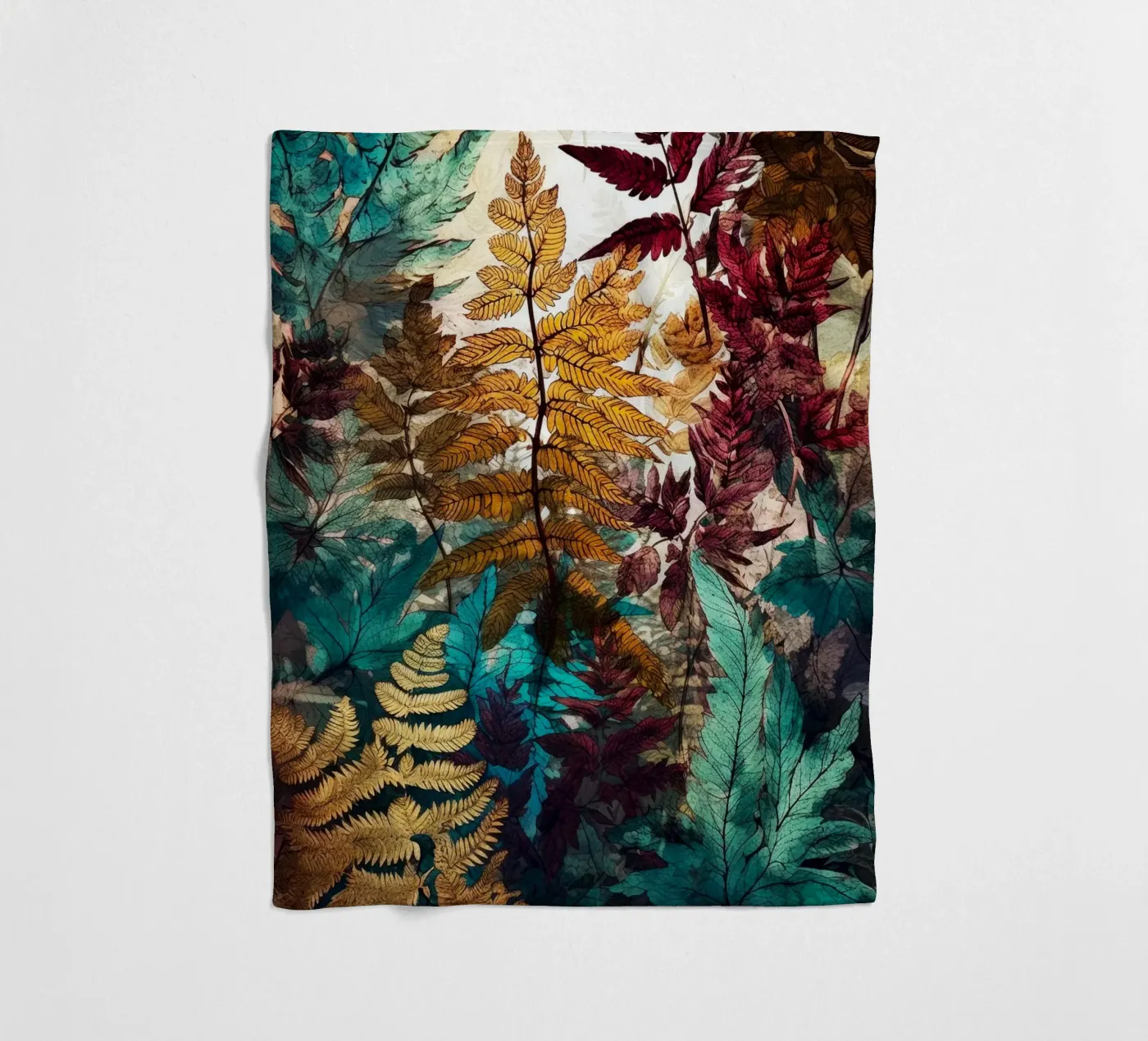 Ferns Fleecedecke von Lionmixart
