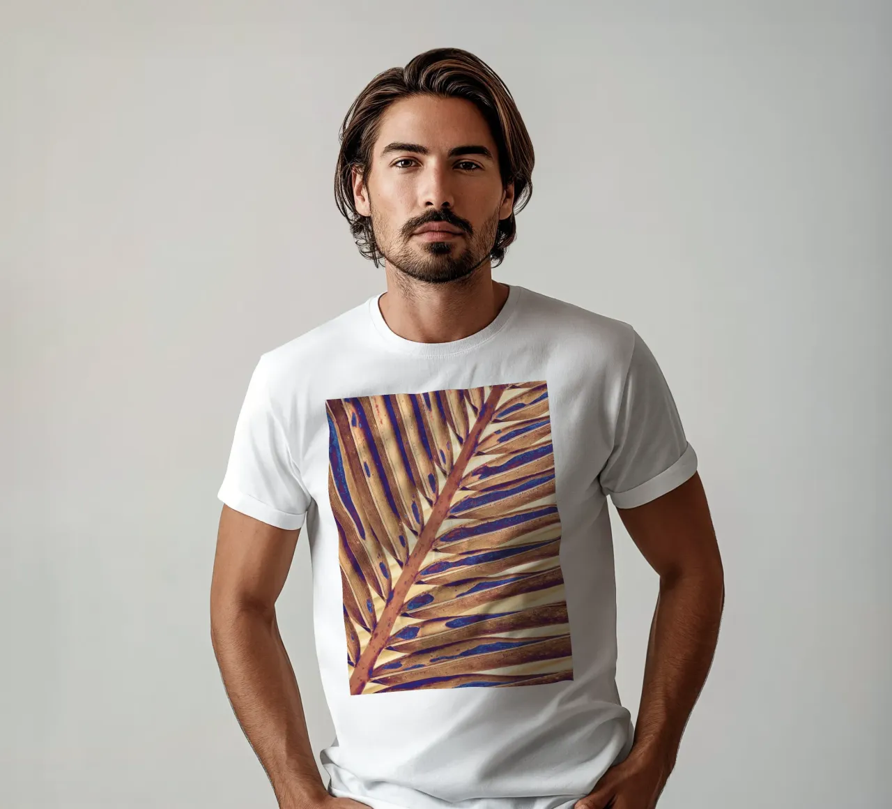 Golden Palm Leaf t-shirt da adrianooliveiraphoto