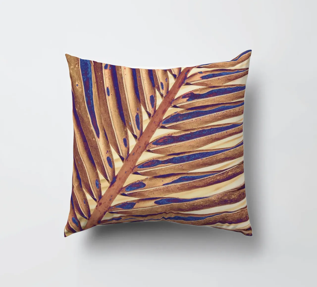 Golden Palm Leaf cuscino da adrianooliveiraphoto
