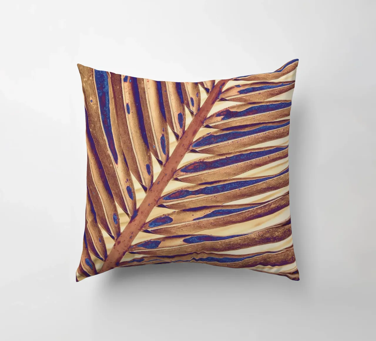 Golden Palm Leaf cuscino da adrianooliveiraphoto