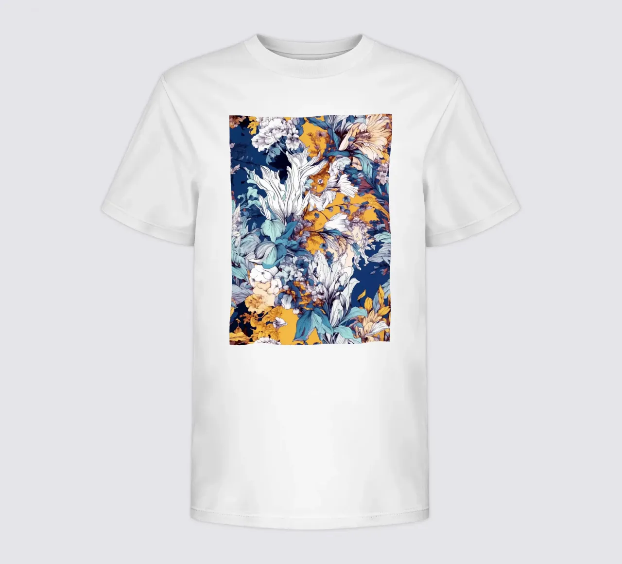 Flowers pattern t-shirt bambini da Lionmixart