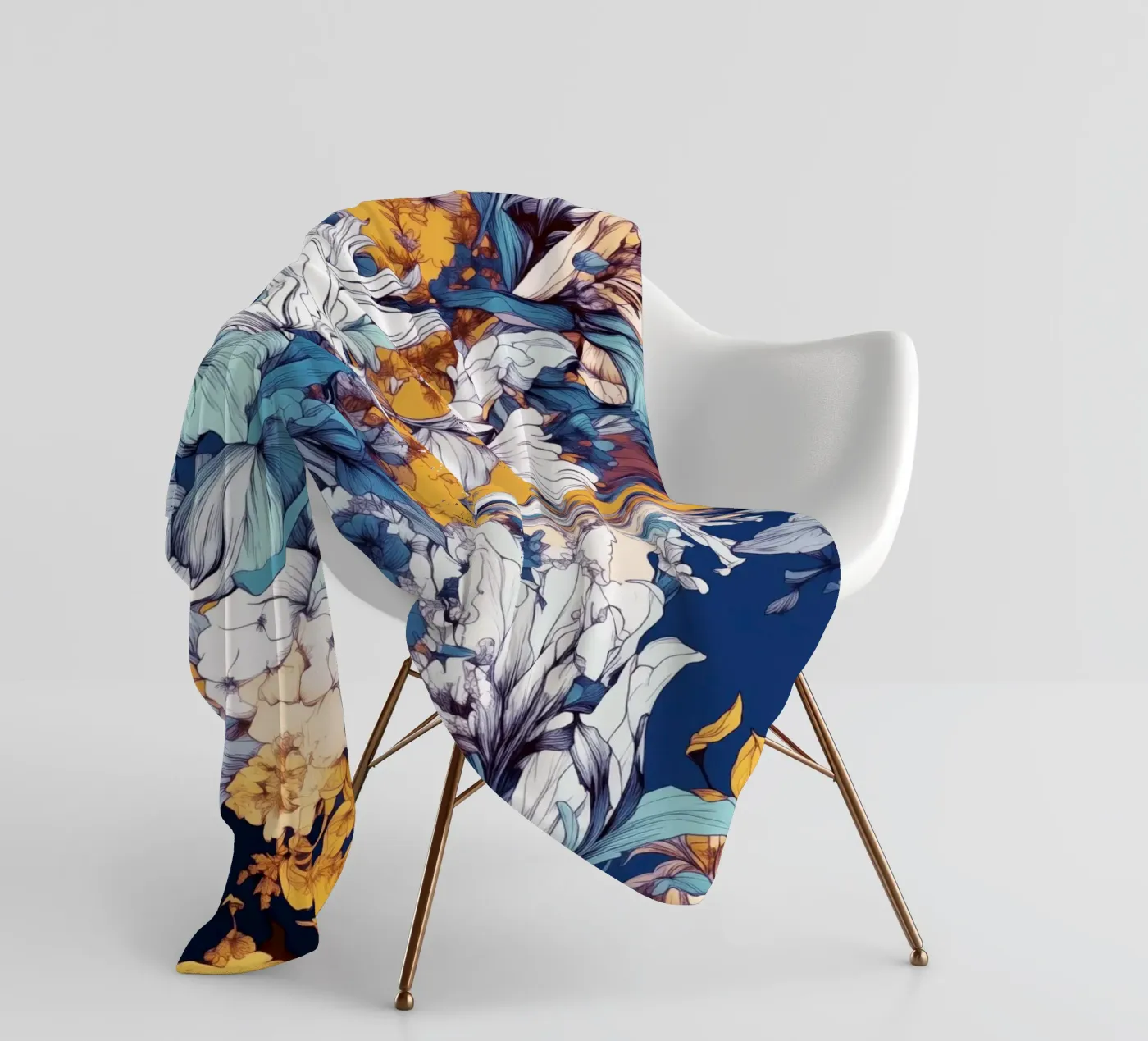 Flowers pattern Fleecedecke von Lionmixart