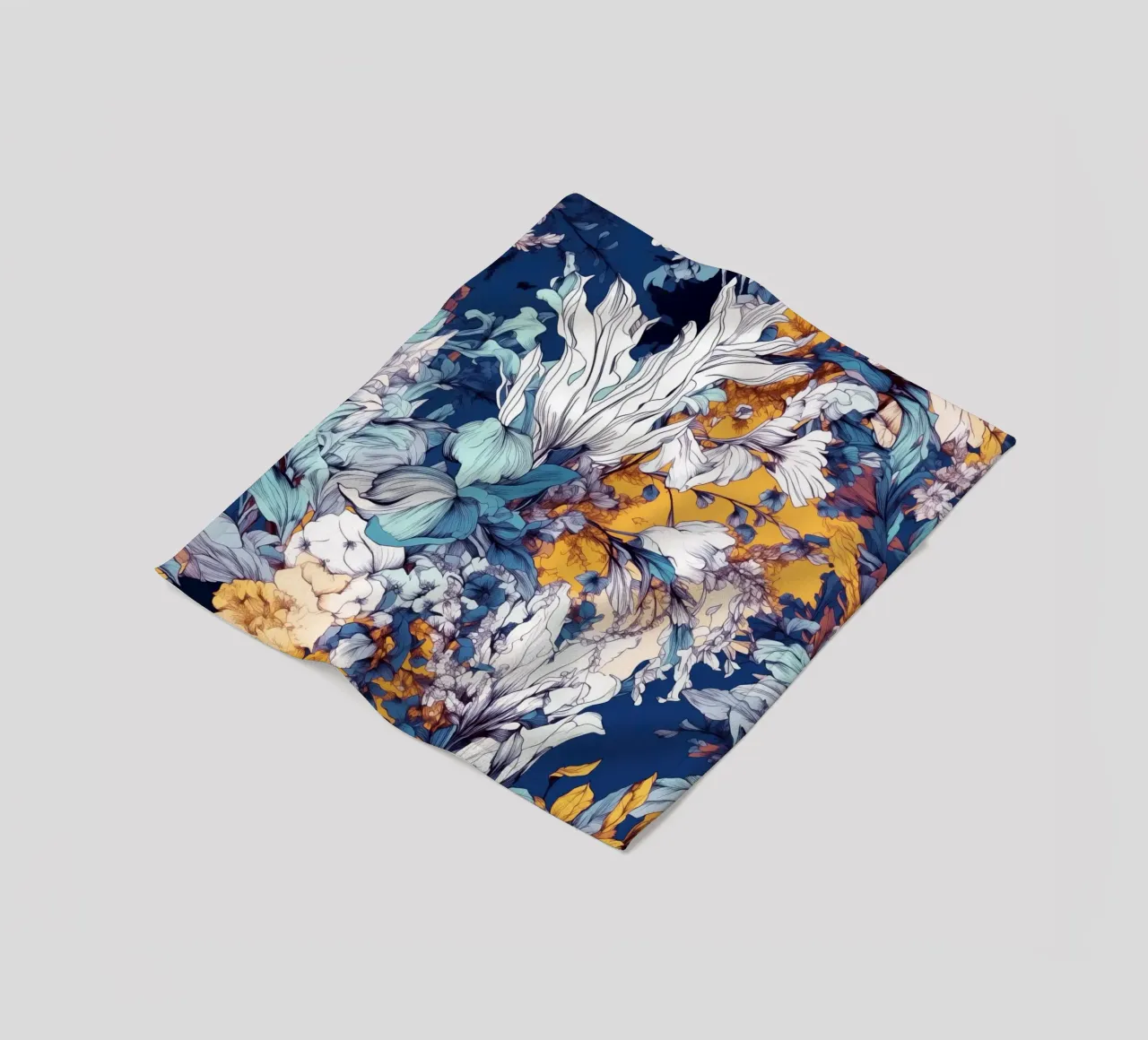 Blumenmuster Fleecedecke von Lionmixart