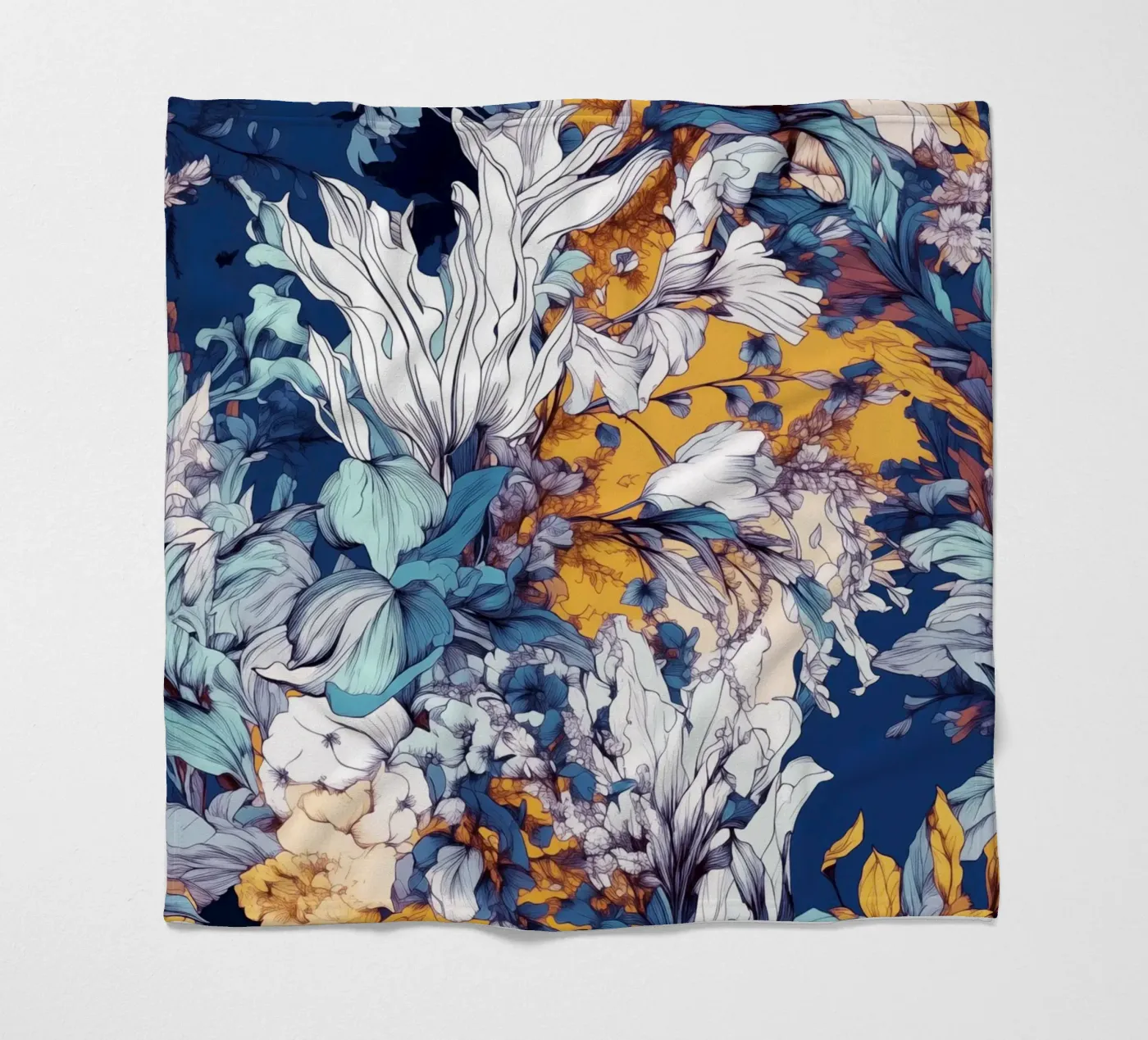 Flowers pattern Fleecedecke von Lionmixart