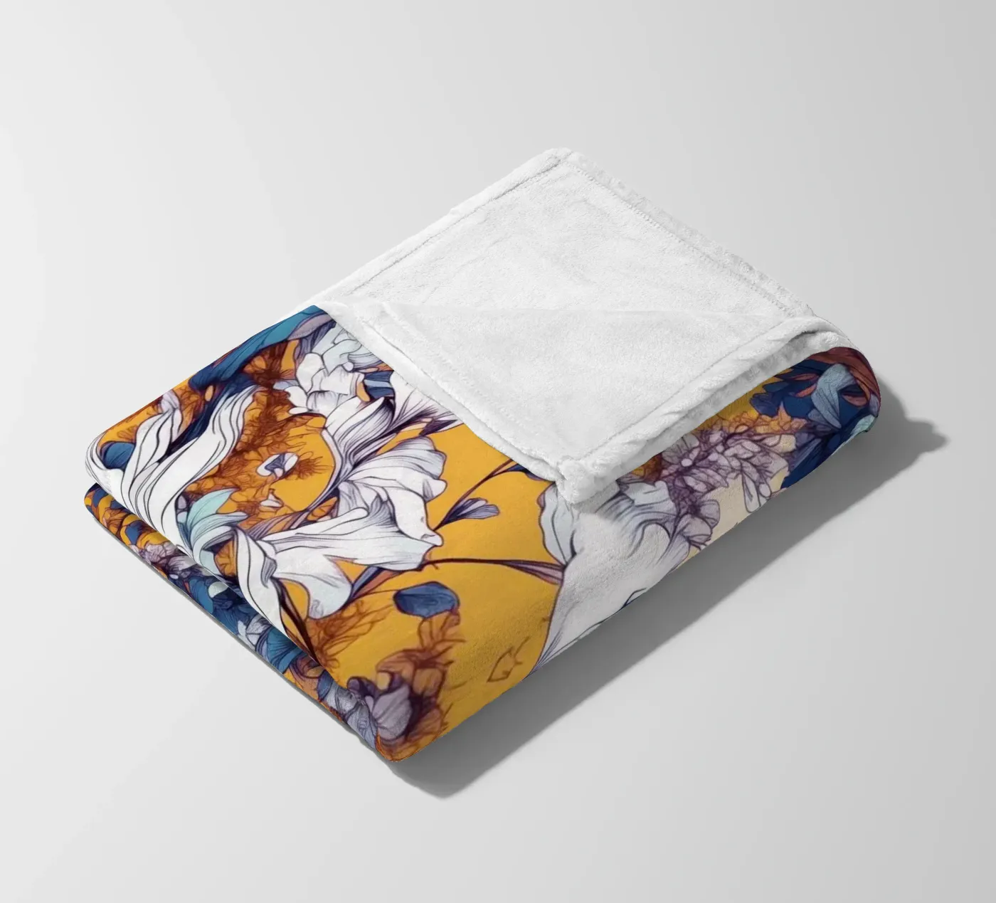 Flowers pattern Fleecedecke von Lionmixart