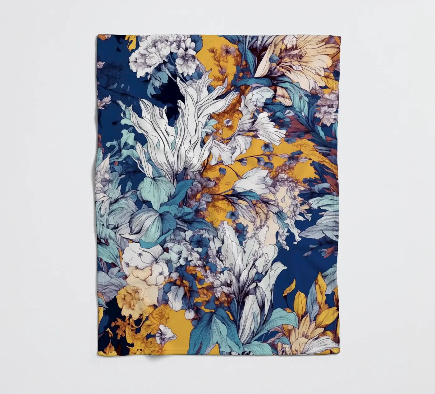 Flowers pattern Fleecedecke von Lionmixart