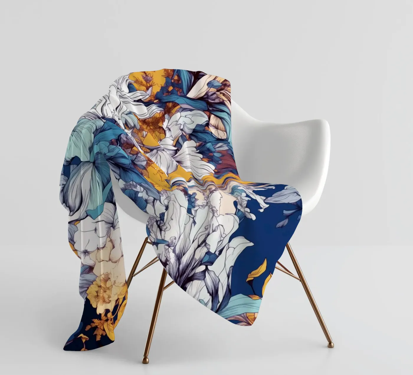 Flowers pattern Fleecedecke von Lionmixart