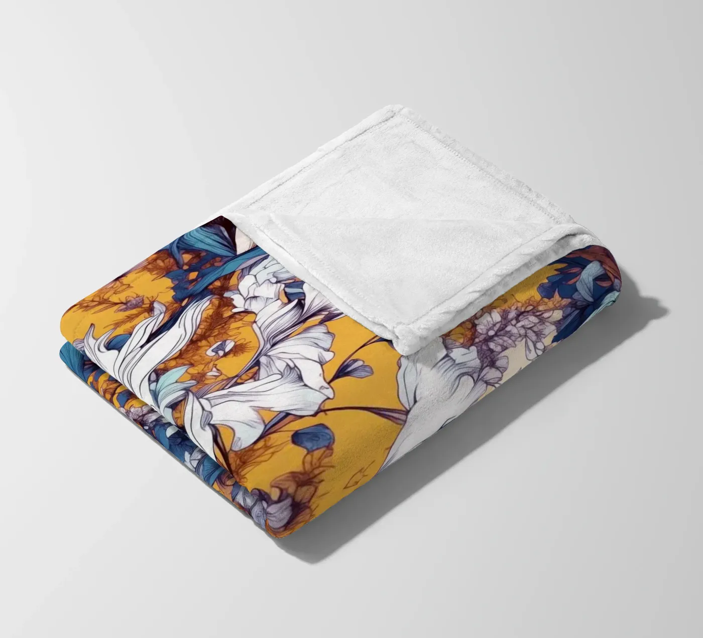 Flowers pattern Fleecedecke von Lionmixart