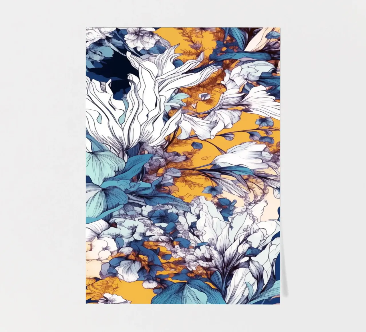 Flowers pattern sticker sheet by Lionmixart