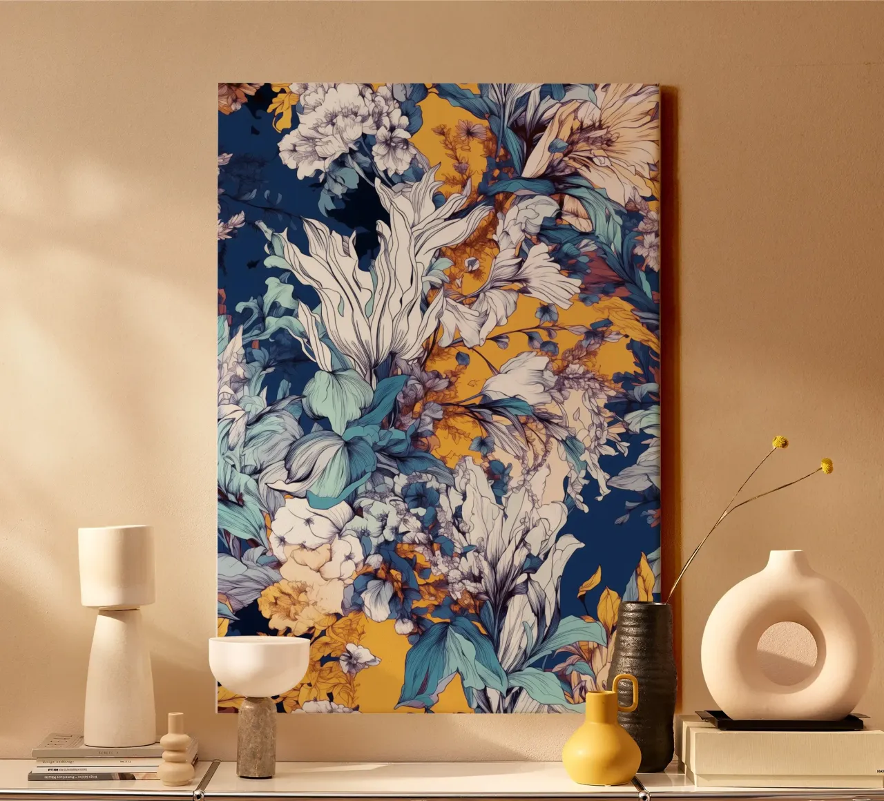 Flowers pattern tela da Lionmixart