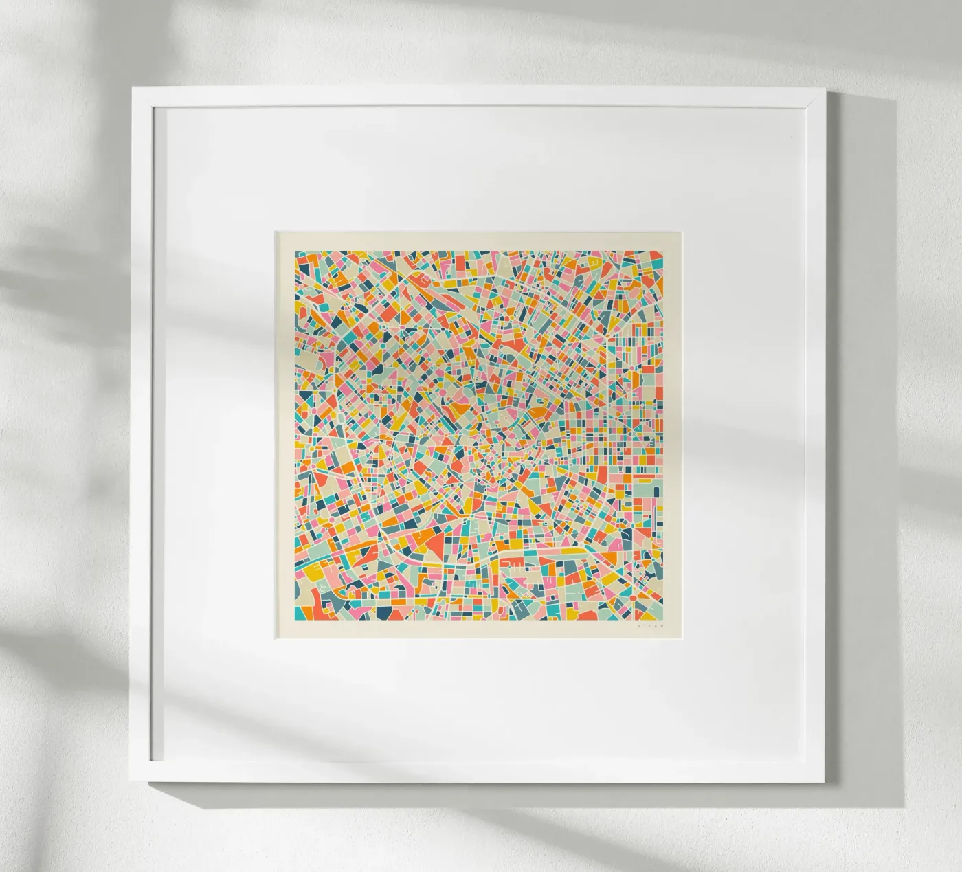 MILAN MAP poster by Jazzberry Blue