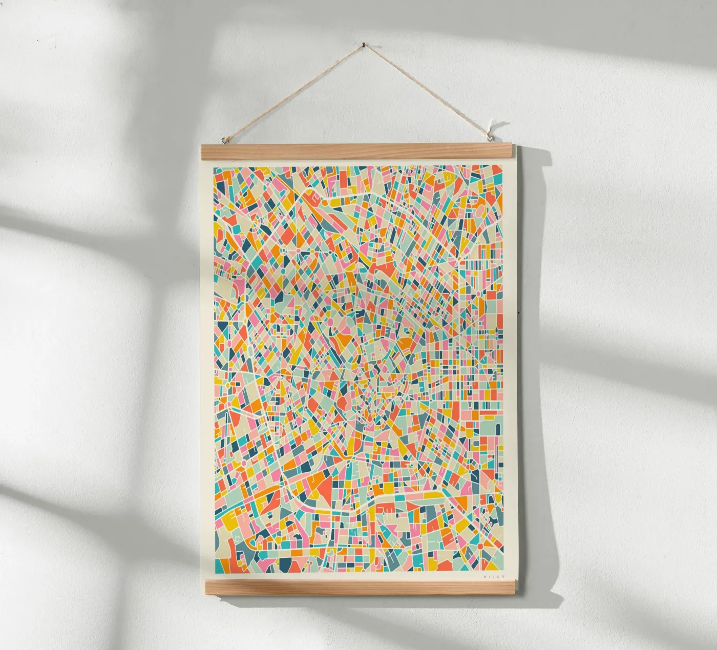 MILAN MAP poster by Jazzberry Blue