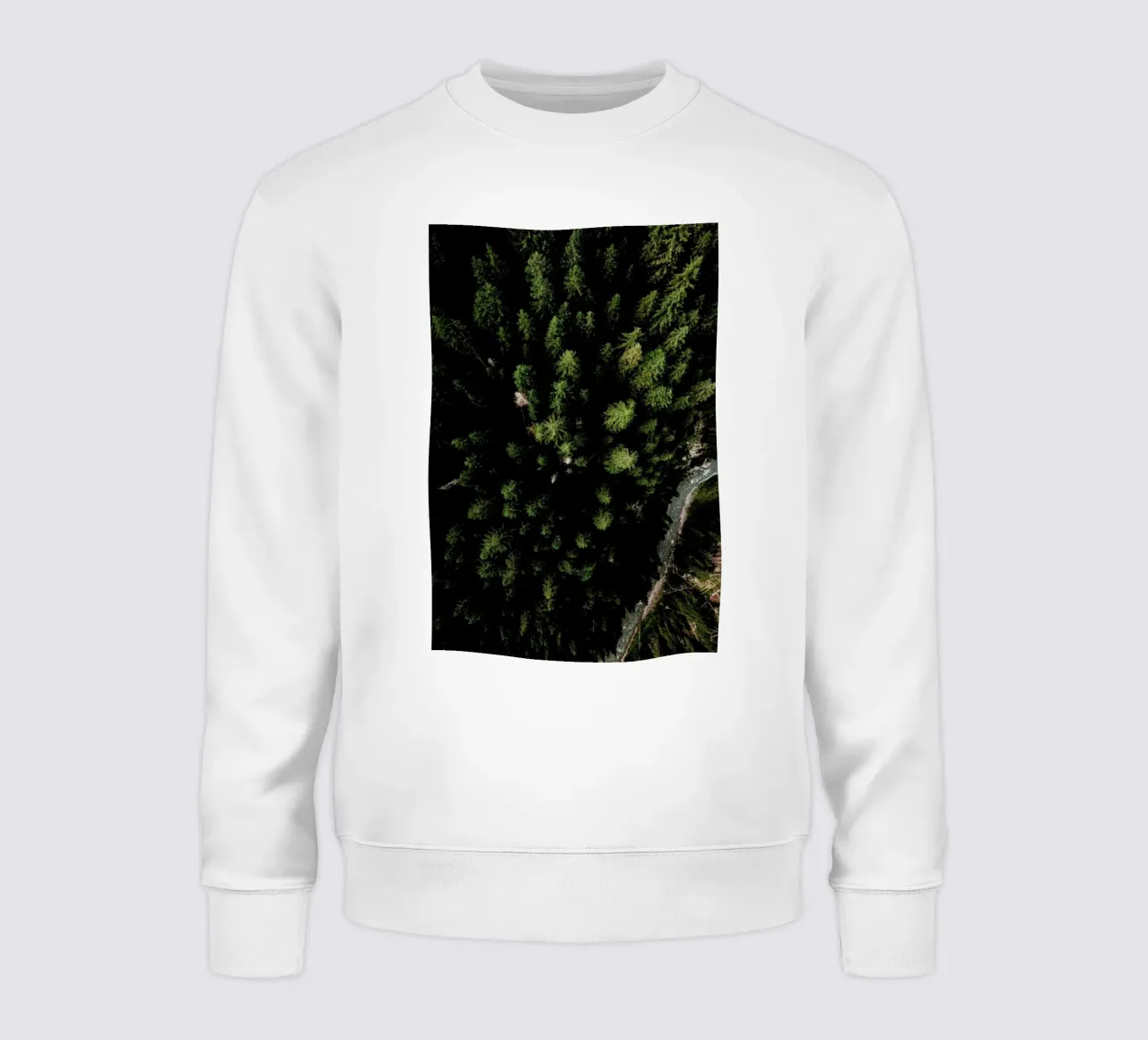 Trees And A Path Sweatshirt von Sebastian Hilgetag