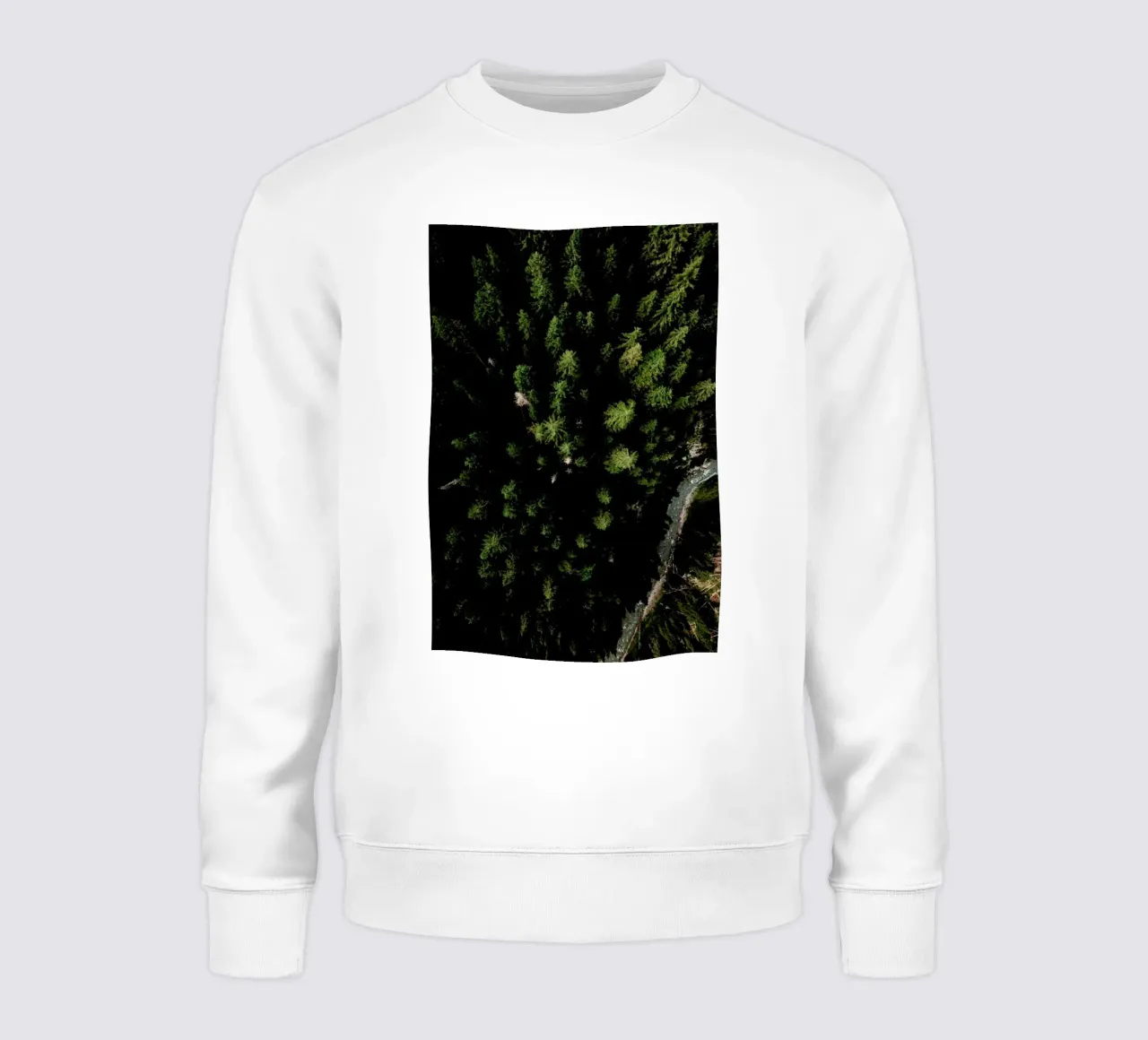 Trees And A Path Sweatshirt von Sebastian Hilgetag