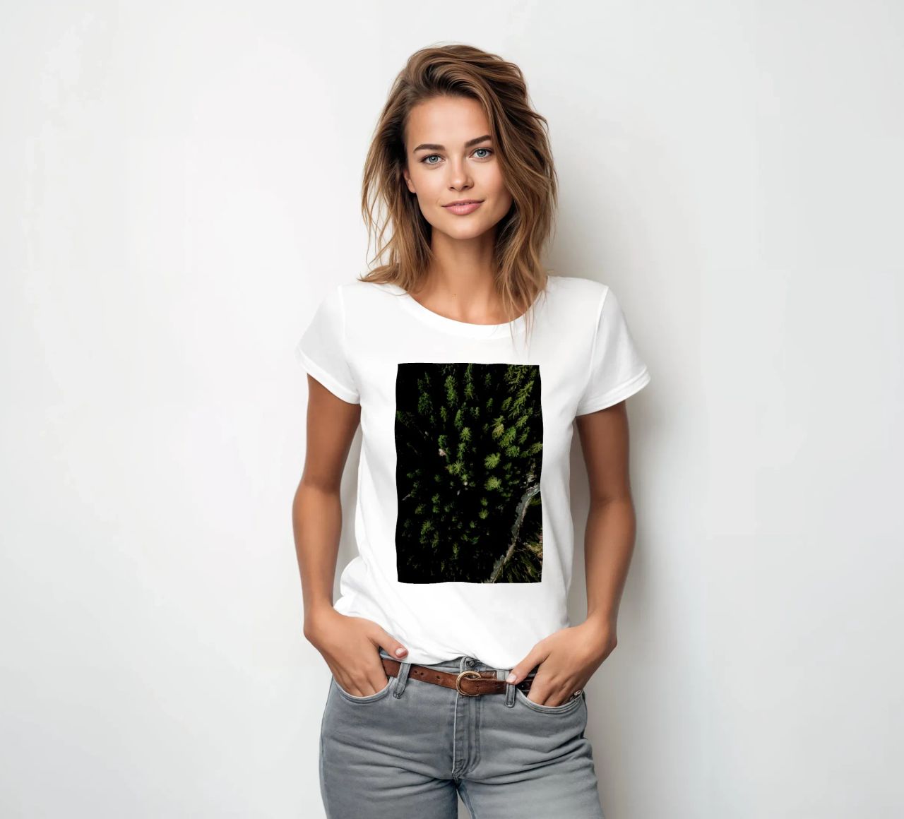Trees And A Path t-shirt da donna da Sebastian Hilgetag