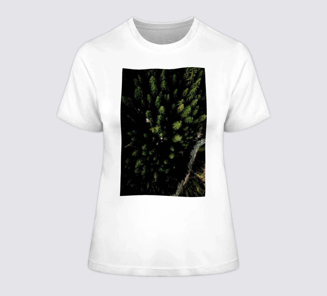 Trees And A Path t-shirt da donna da Sebastian Hilgetag