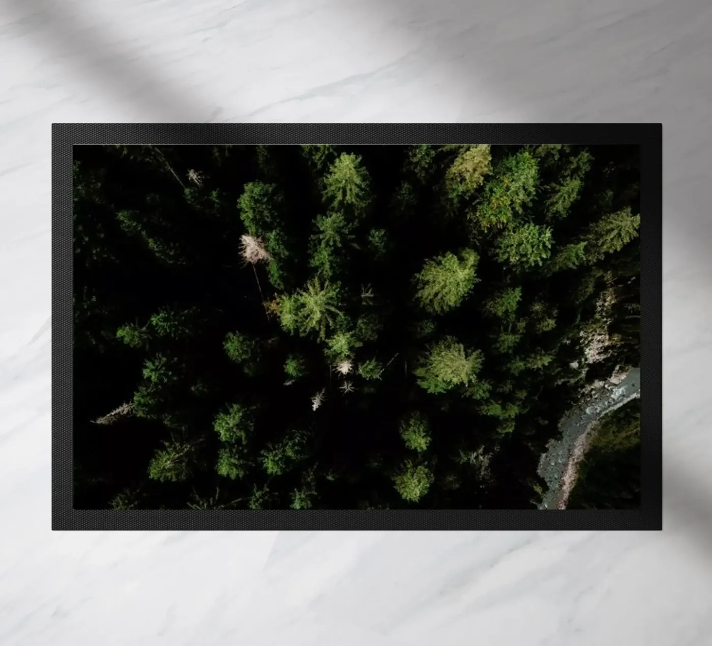 Trees And A Path deurmat van Sebastian Hilgetag