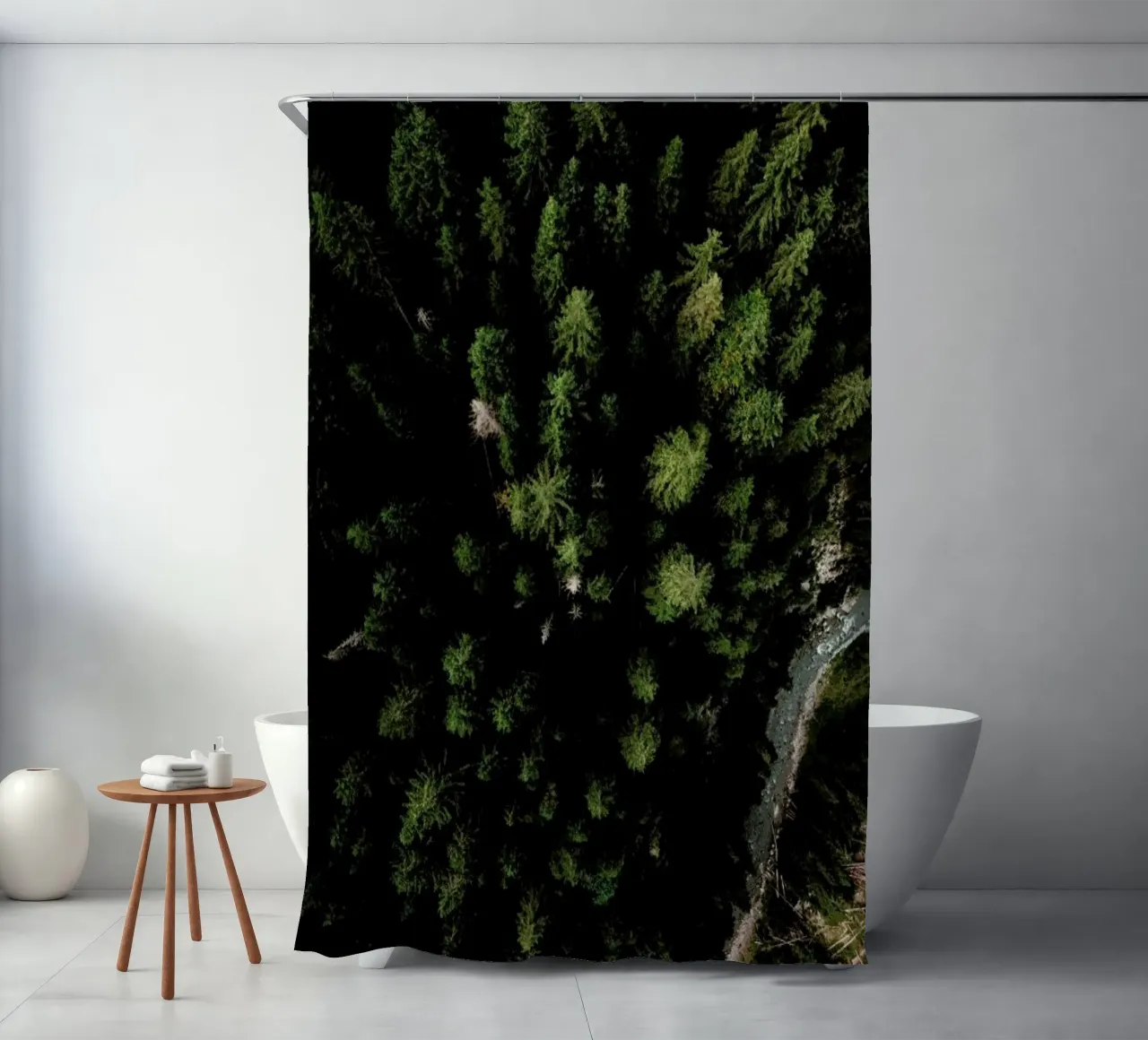 Trees And A Path tenda da doccia da Sebastian Hilgetag