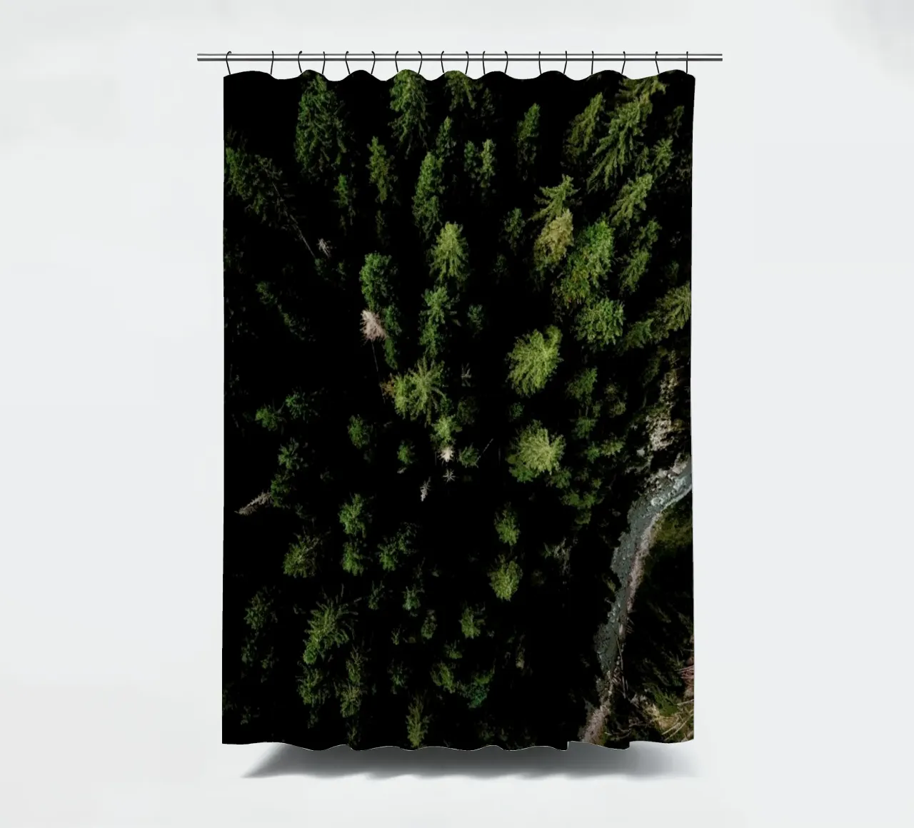 Trees And A Path cortina de baño de Sebastian Hilgetag