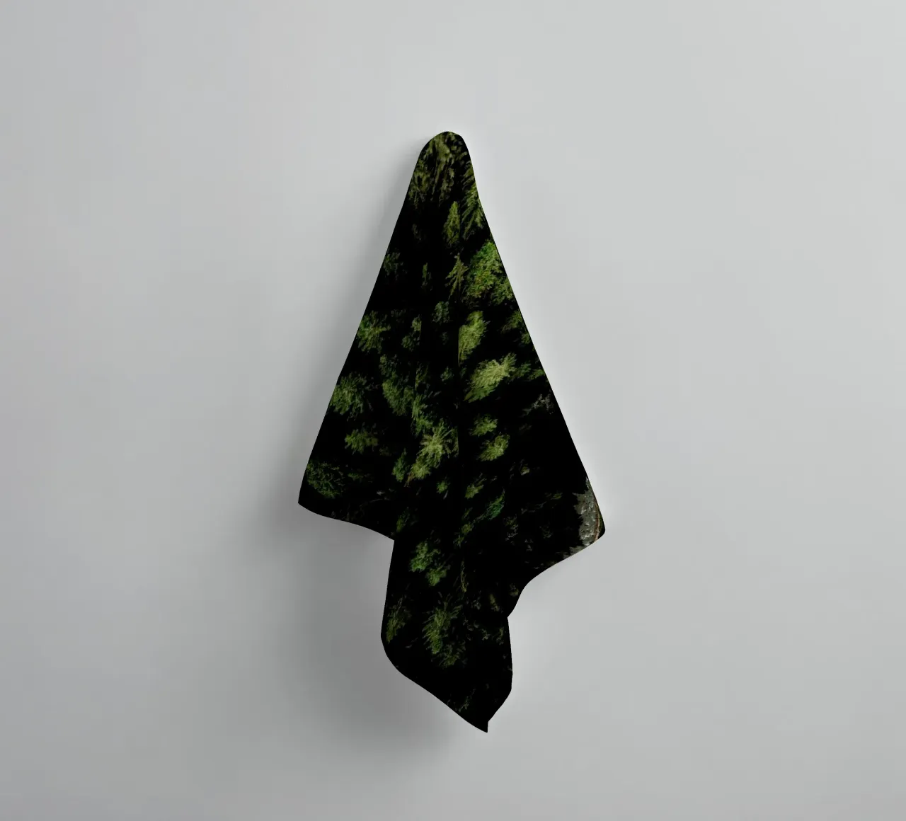 Trees And A Path badhanddoek van Sebastian Hilgetag