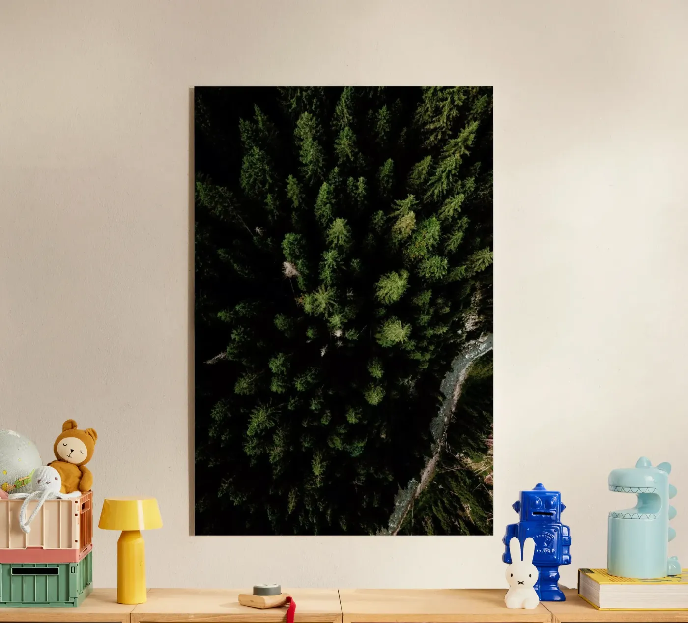 Trees And A Path acryl van Sebastian Hilgetag