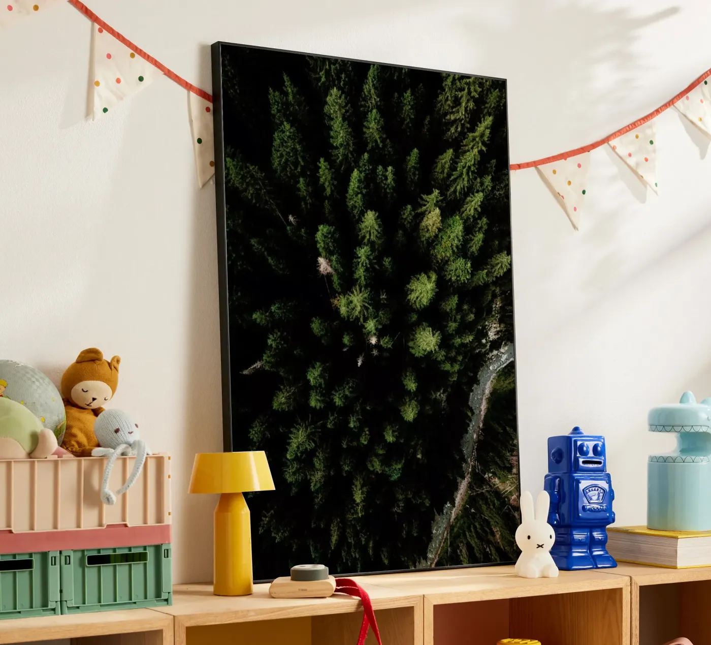 Trees And A Path alluminio dibond da Sebastian Hilgetag